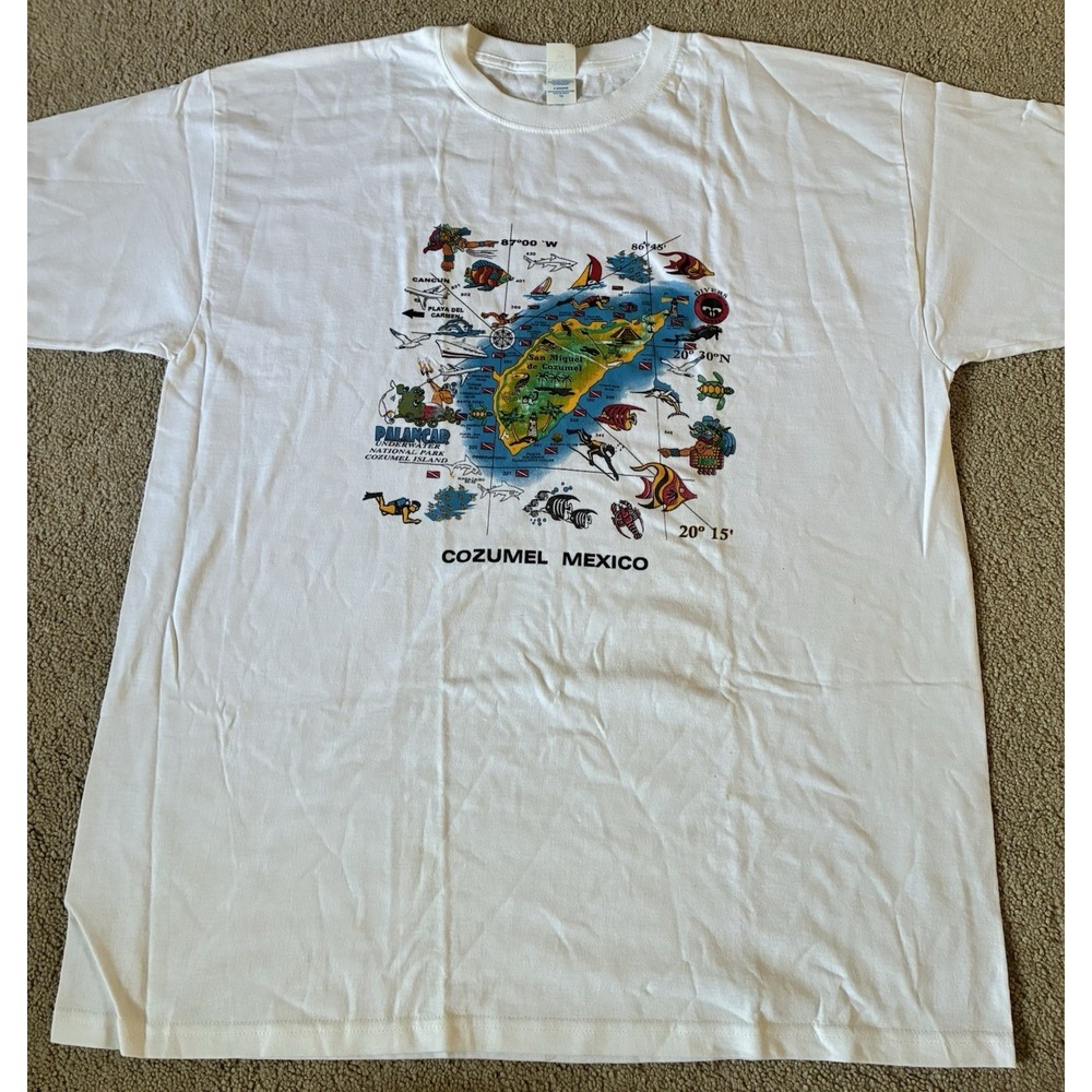 Vintage Cozumel Mexico Graphic Tshirt Size XL